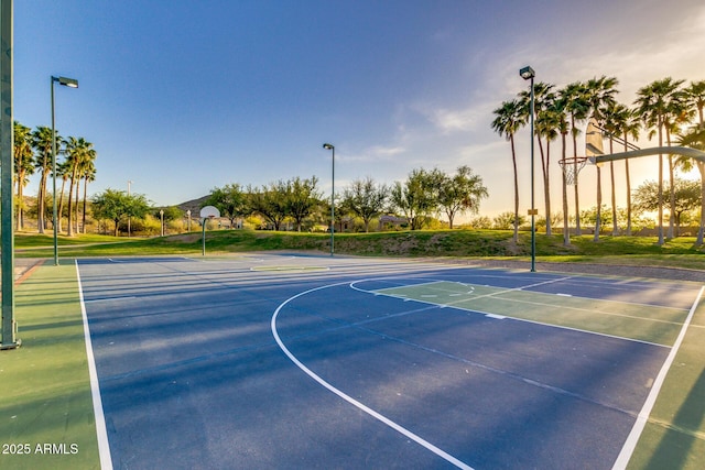 view of sport court with community basketball court