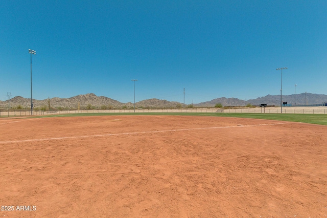 view of property's community with a mountain view