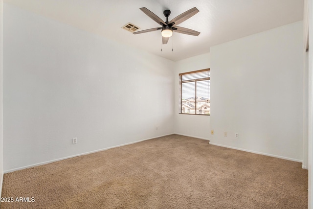 13599 W Monte Vista Rd, Goodyear, AZ 85395 - unfurnished room with a ceiling fan, light colored carpet, and baseboards