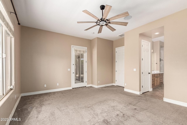 6805 S Sapphire Way, Chandler, AZ 85249 - unfurnished bedroom with carpet, baseboards, and ensuite bath