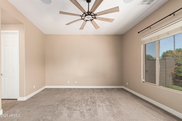 6805 S Sapphire Way, Chandler, AZ 85249 - carpeted empty room featuring a ceiling fan and baseboards