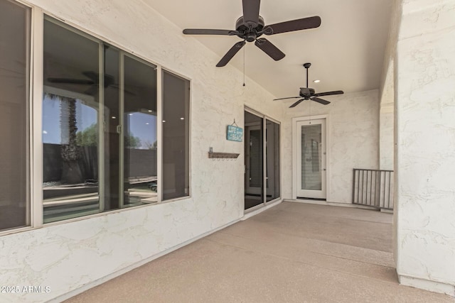 6805 S Sapphire Way, Chandler, AZ 85249 - view of patio / terrace with ceiling fan