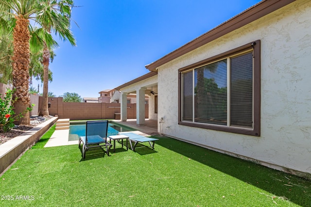 6805 S Sapphire Way, Chandler, AZ 85249 - view of swimming pool with ceiling fan