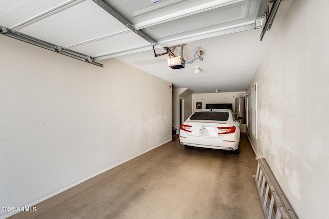 5734 S 21st Pl, Phoenix, AZ 85040 - garage featuring a garage door opener and water heater