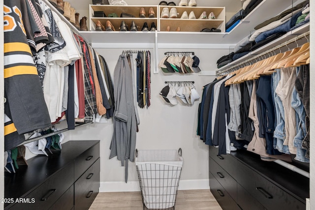 7821 N Via De La Sombre, Scottsdale, AZ 85258 - spacious closet featuring wood finished floors
