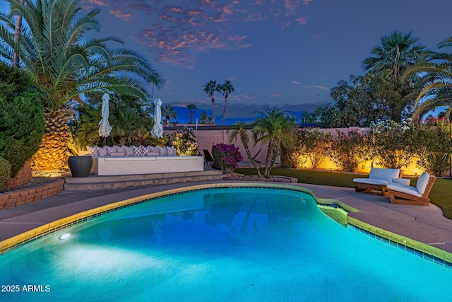 7821 N Via De La Sombre, Scottsdale, AZ 85258 - view of swimming pool with a fenced backyard
