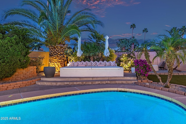 7821 N Via De La Sombre, Scottsdale, AZ 85258 - view of pool with fence