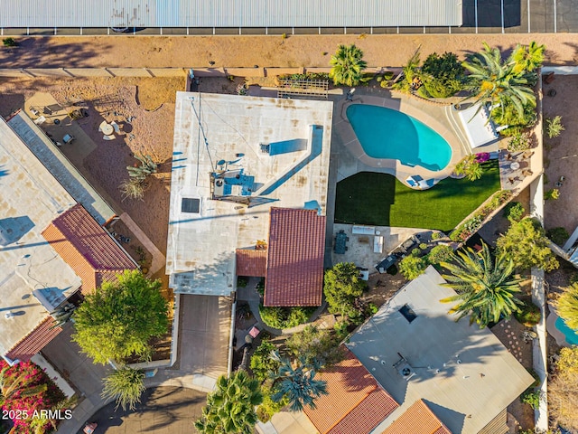 7821 N Via De La Sombre, Scottsdale, AZ 85258 - bird's eye view of a pool area