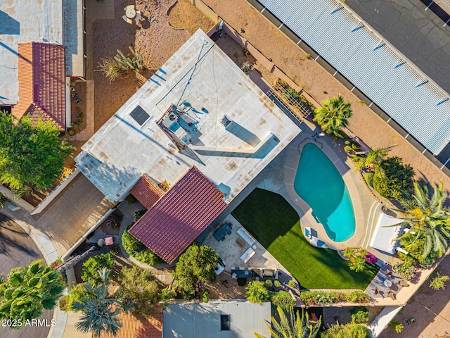 7821 N Via De La Sombre, Scottsdale, AZ 85258 - bird's eye view of a pool area
