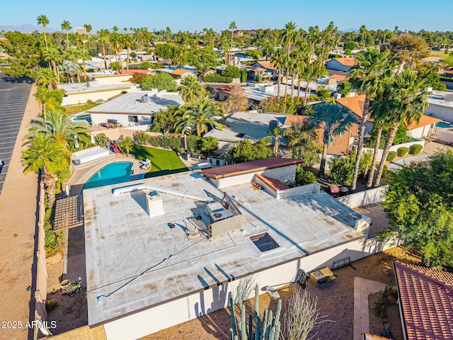 7821 N Via De La Sombre, Scottsdale, AZ 85258 - aerial view of residential area with a pool area