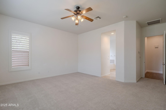 6230 W Montebello Way, Florence, AZ 85132 - unfurnished room with light colored carpet, ceiling fan, and a smoke detector