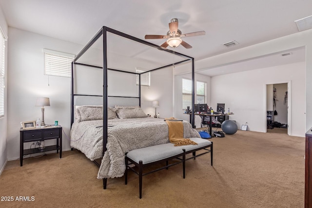 4216 W Harwell Rd, Laveen, AZ 85339 - carpeted bedroom featuring ceiling fan