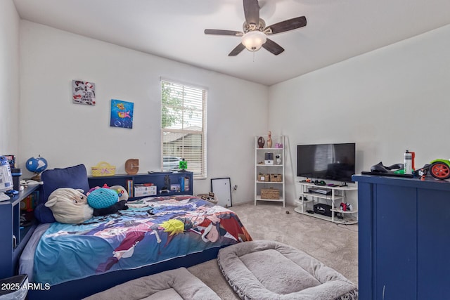 4216 W Harwell Rd, Laveen, AZ 85339 - carpeted bedroom with a ceiling fan