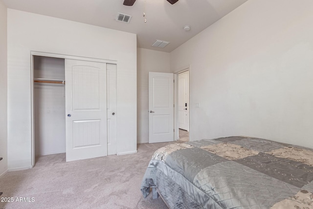 4216 W Harwell Rd, Laveen, AZ 85339 - carpeted bedroom with a closet and a ceiling fan