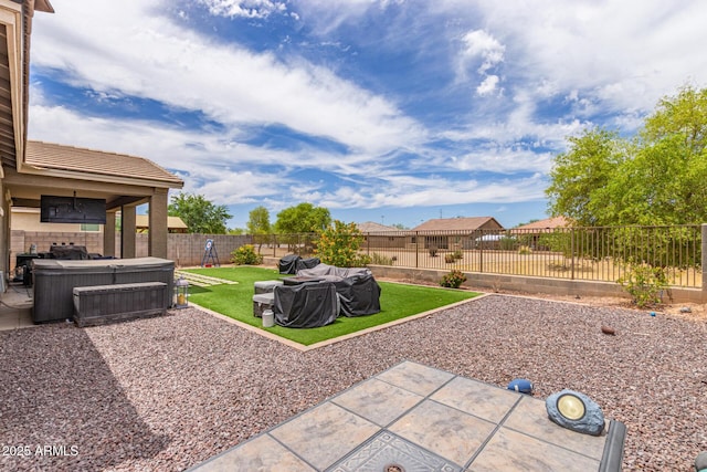 4216 W Harwell Rd, Laveen, AZ 85339 - view of yard featuring a hot tub and a patio