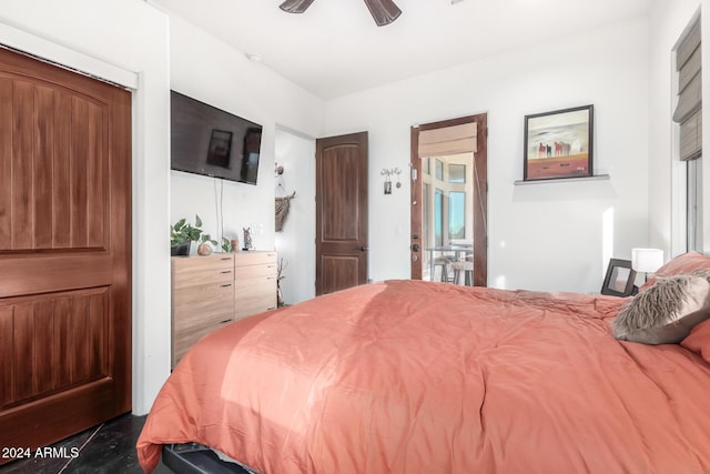 14129 E Barbie Ln, Scottsdale, AZ 85262 - bedroom featuring a ceiling fan
