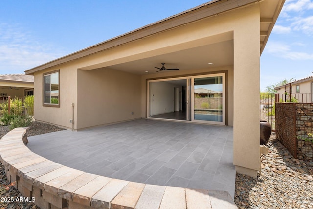 4539 Charro Ct, Wickenburg, AZ 85390 - view of patio featuring a ceiling fan