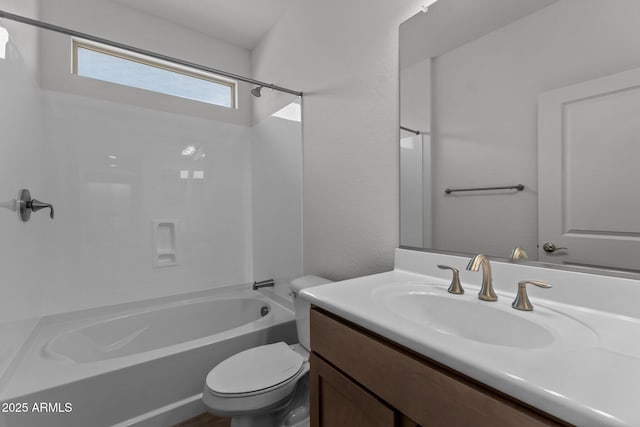 4539 Charro Ct, Wickenburg, AZ 85390 - full bath with toilet, vanity, and bathing tub / shower combination