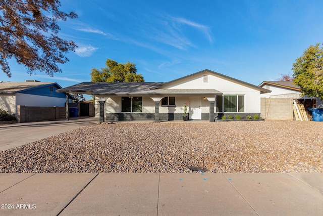 view of ranch-style house