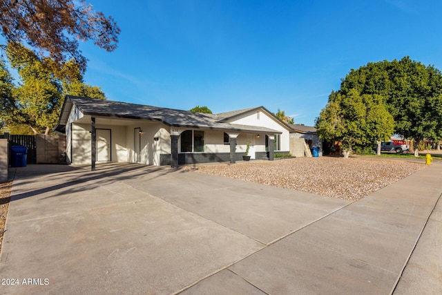 view of ranch-style home