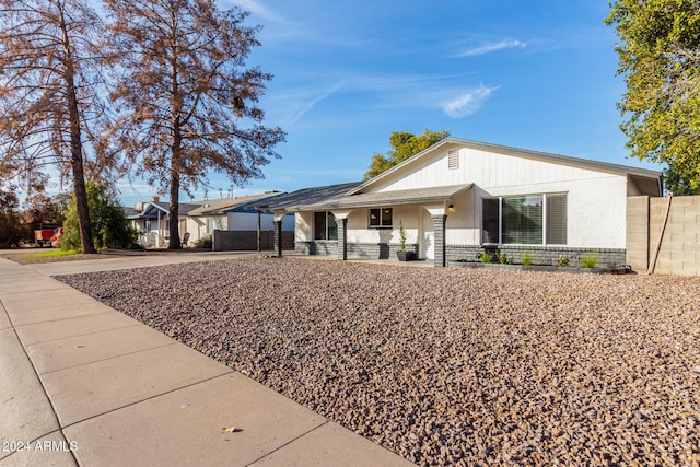 view of ranch-style house