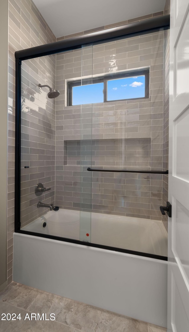 29811 N 154th St, Scottsdale, AZ 85262 - bathroom featuring shower / bath combination with glass door and a wealth of natural light