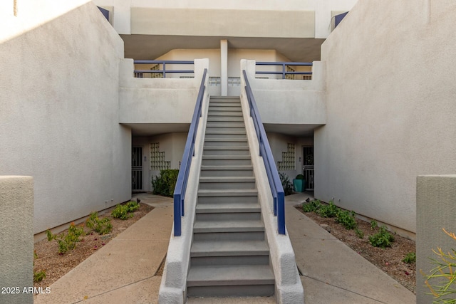 view of stairway