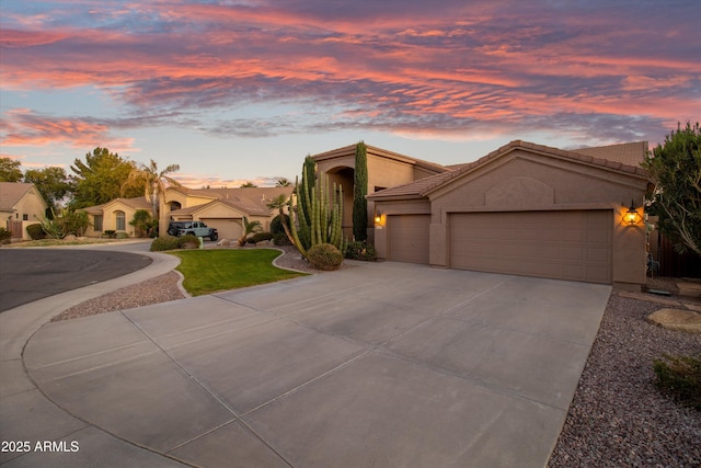 view of front of house featuring a garage