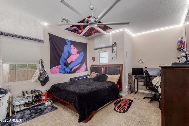 16178 W Granada Rd, Goodyear, AZ 85395 - carpeted bedroom with a ceiling fan and an office area