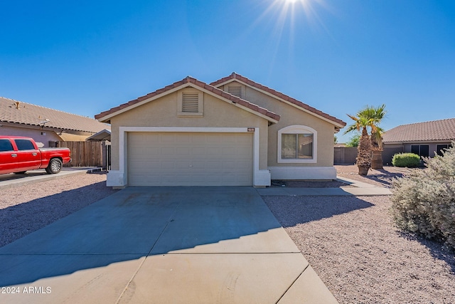 ranch-style house with a garage