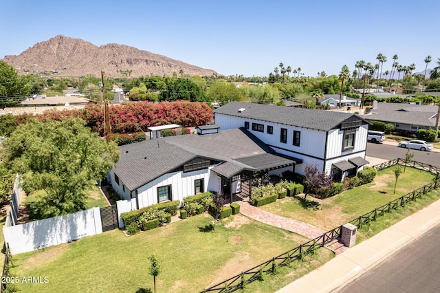 6196 E Calle Camelia, Scottsdale, AZ 85251 - aerial view of property and surrounding area with a mountainous background