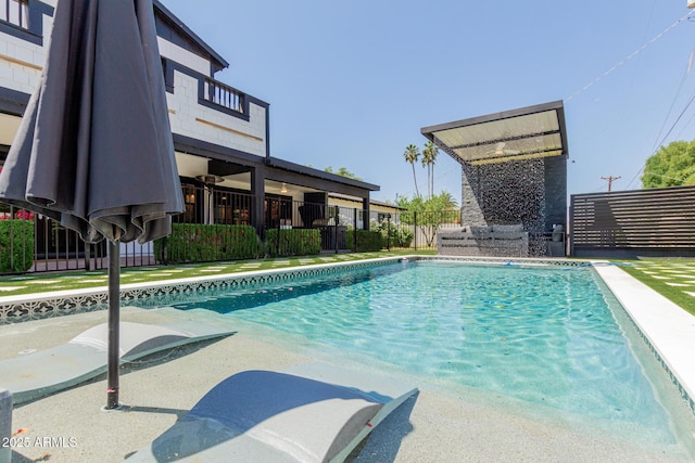 6196 E Calle Camelia, Scottsdale, AZ 85251 - view of pool featuring a fenced backyard