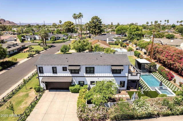 6196 E Calle Camelia, Scottsdale, AZ 85251 - aerial perspective of suburban area with a pool area