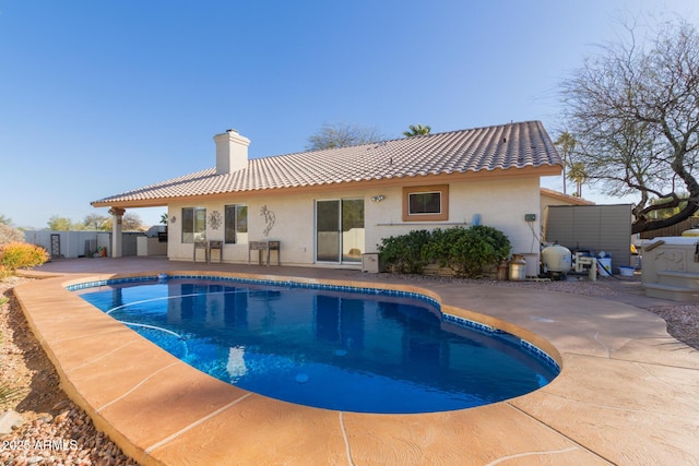 view of pool with a patio