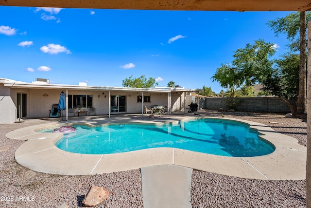 14830 N 28th Pl, Phoenix, AZ 85032 - view of pool featuring a patio area and a fenced backyard