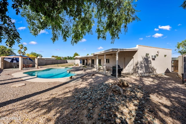 14830 N 28th Pl, Phoenix, AZ 85032 - view of pool with a fenced backyard, a patio area, and a grill