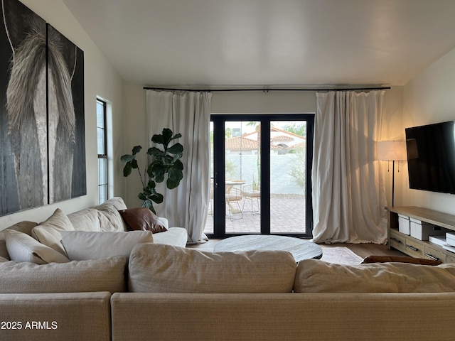 5556 E Sandra Ter, Scottsdale, AZ 85254 - living room with wood finished floors