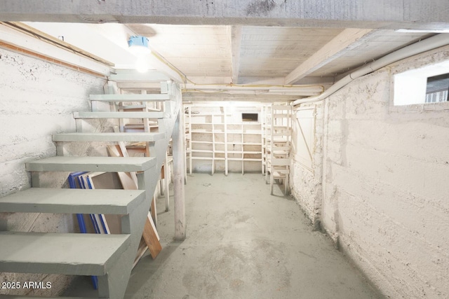 view of basement
