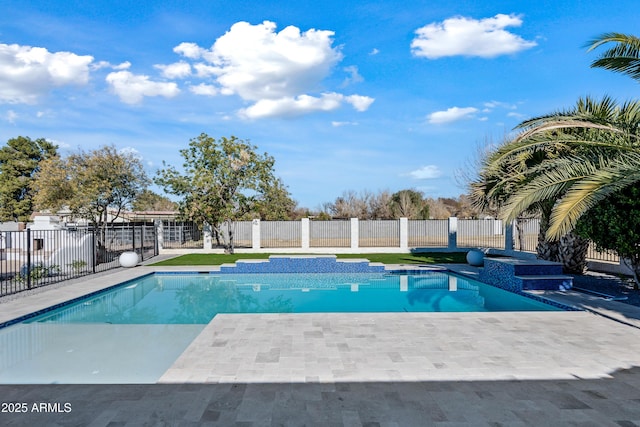 view of pool with a patio area