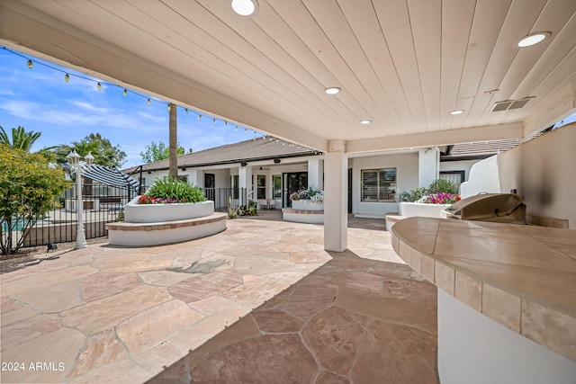 view of patio / terrace featuring area for grilling