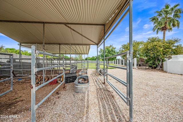 view of stable