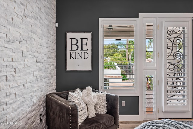 bedroom featuring hardwood / wood-style floors