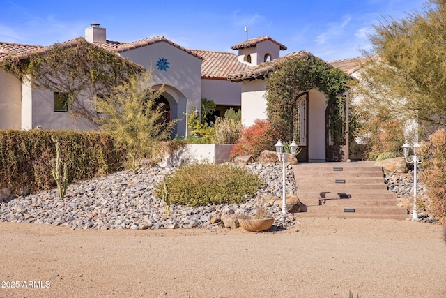 view of mediterranean / spanish house