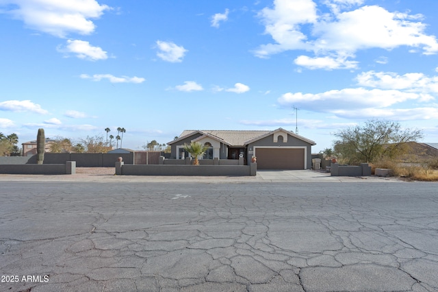 ranch-style house with a garage