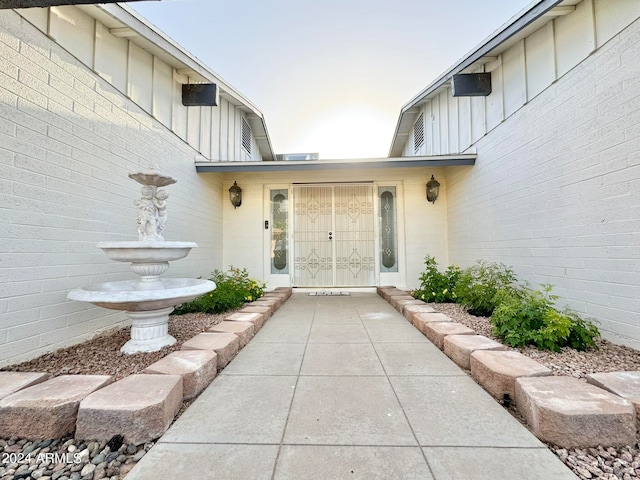 view of entrance to property