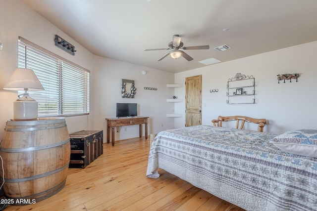8606 E Arroyo Seco Rd, Scottsdale, AZ 85266 - bedroom with light wood-style floors