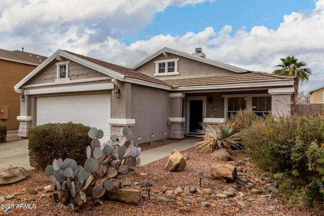 view of front of home featuring a garage