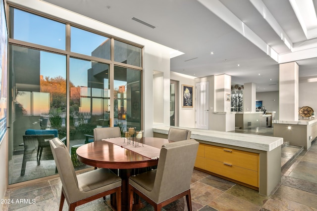 view of dining room