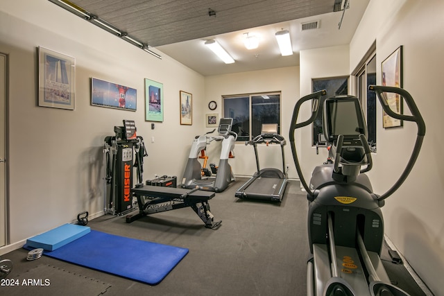 view of workout room