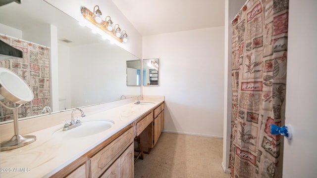 bathroom featuring vanity